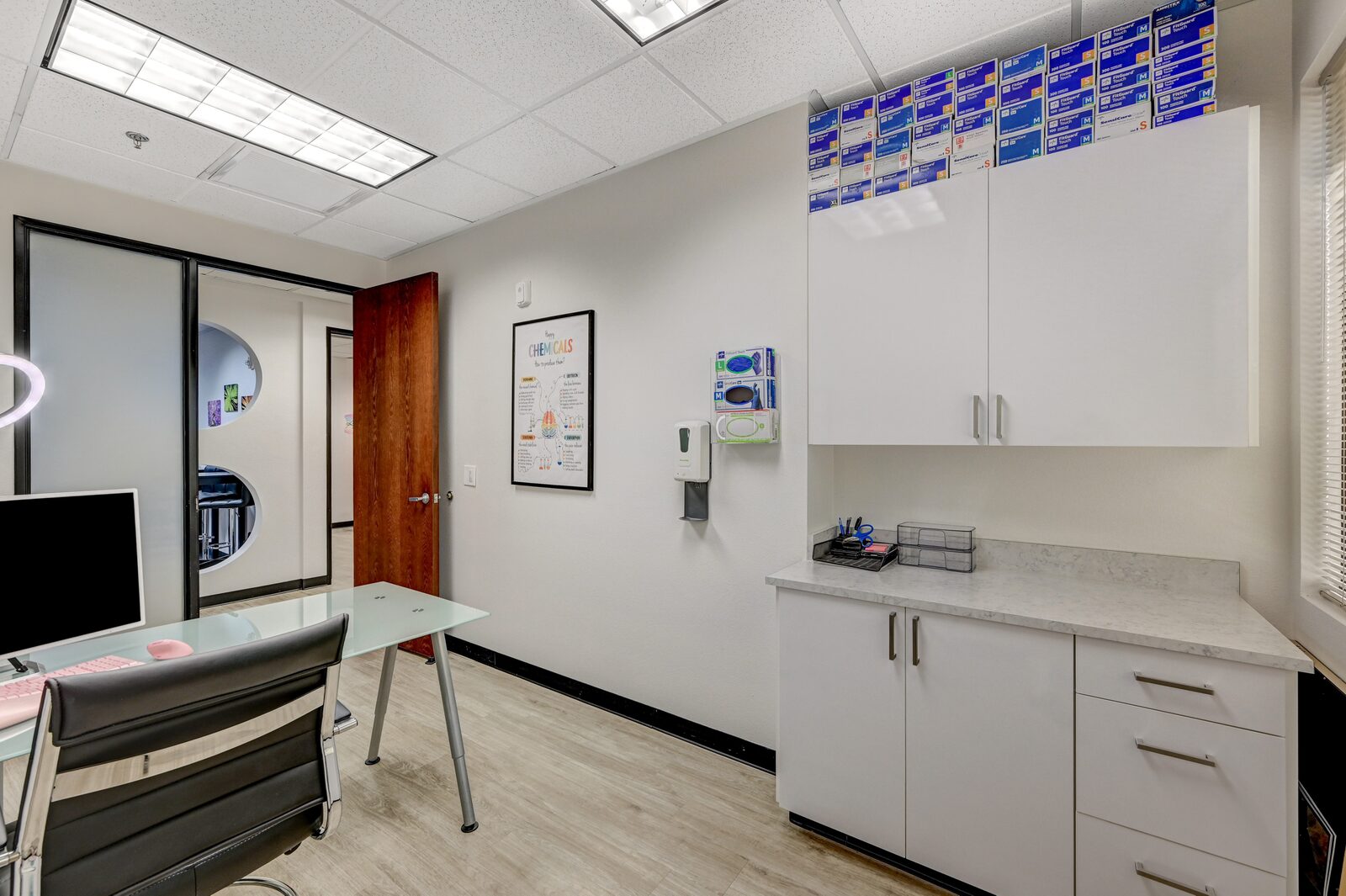 Reception area at Elite Medical Suites